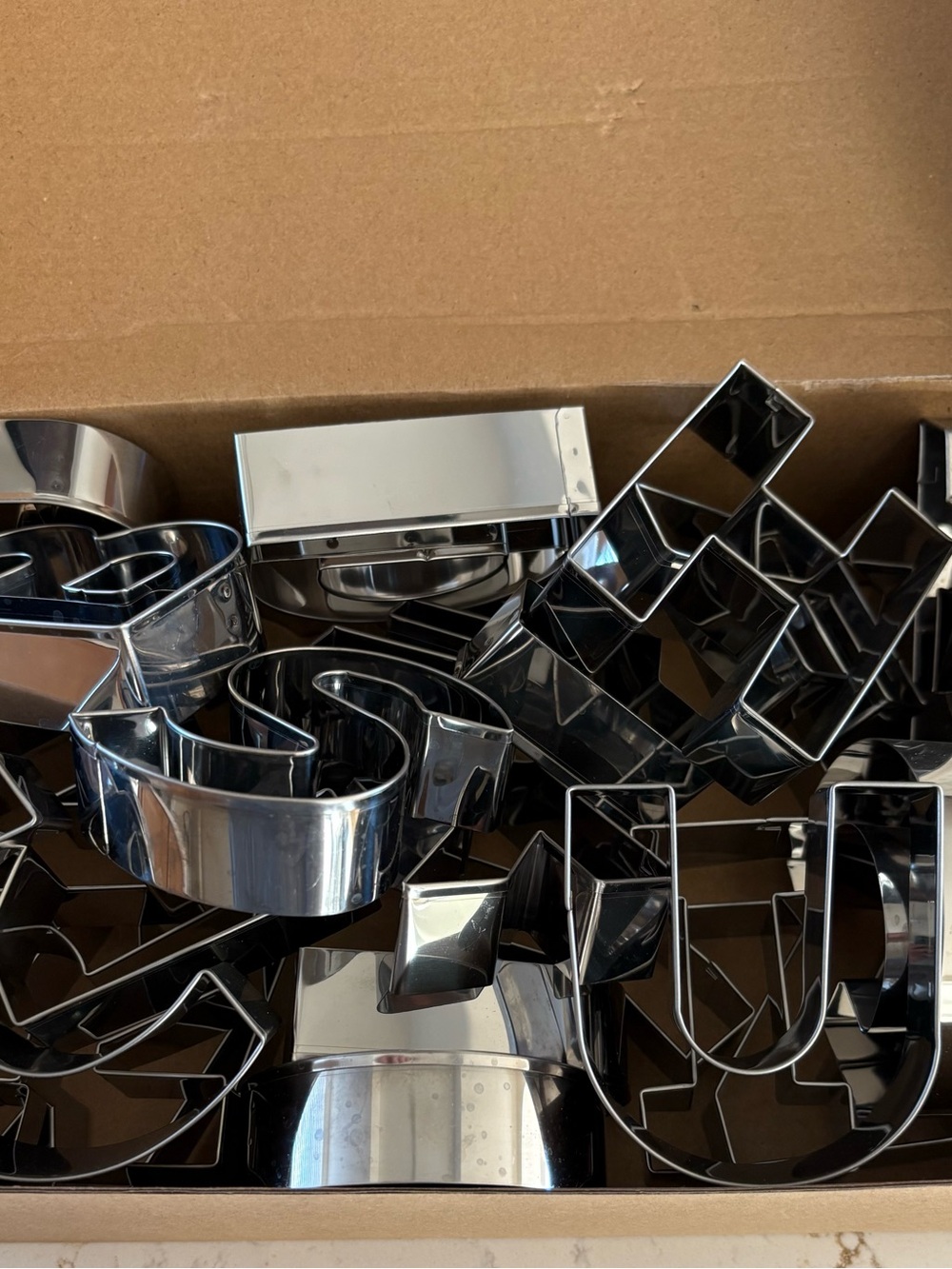Stainless Steel Alphabet Cookie Cutters
